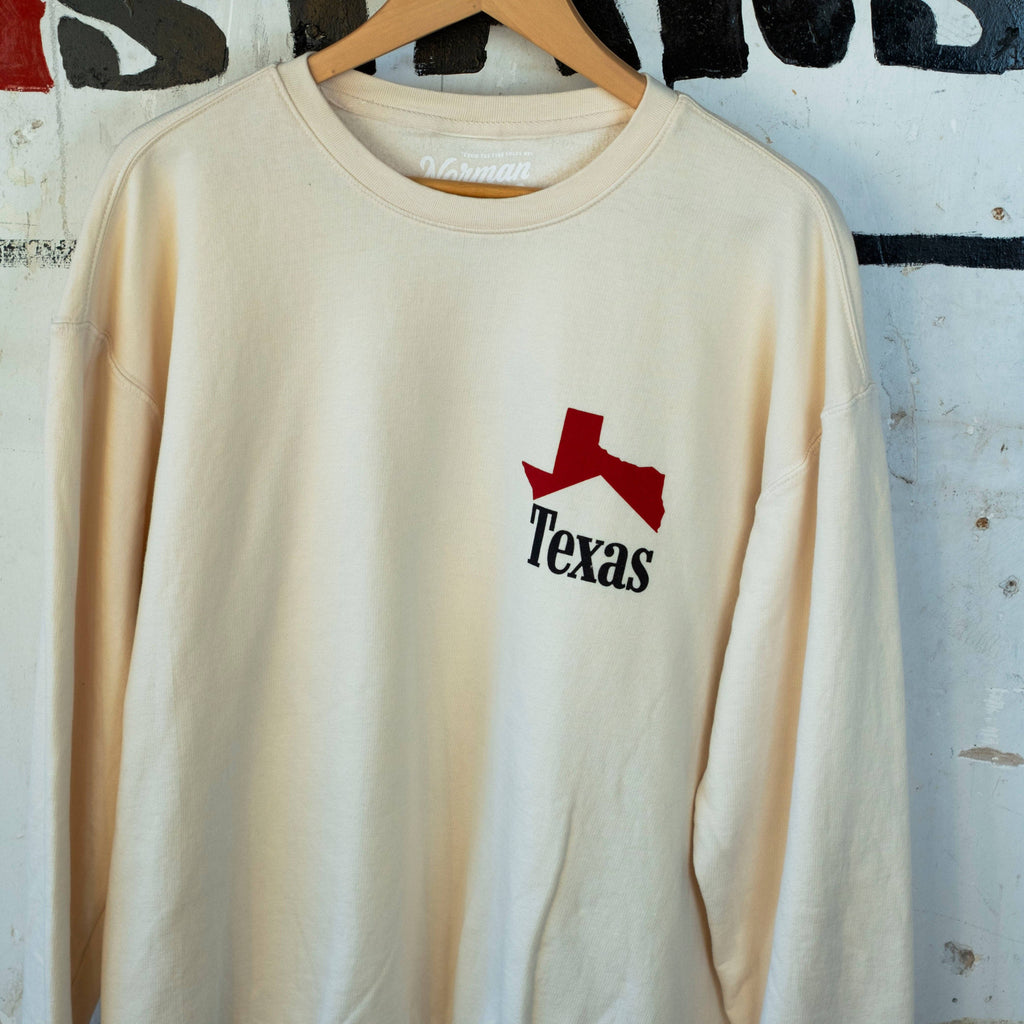 Texas Icon Elfenbein Sweatshirt auf Englisch
