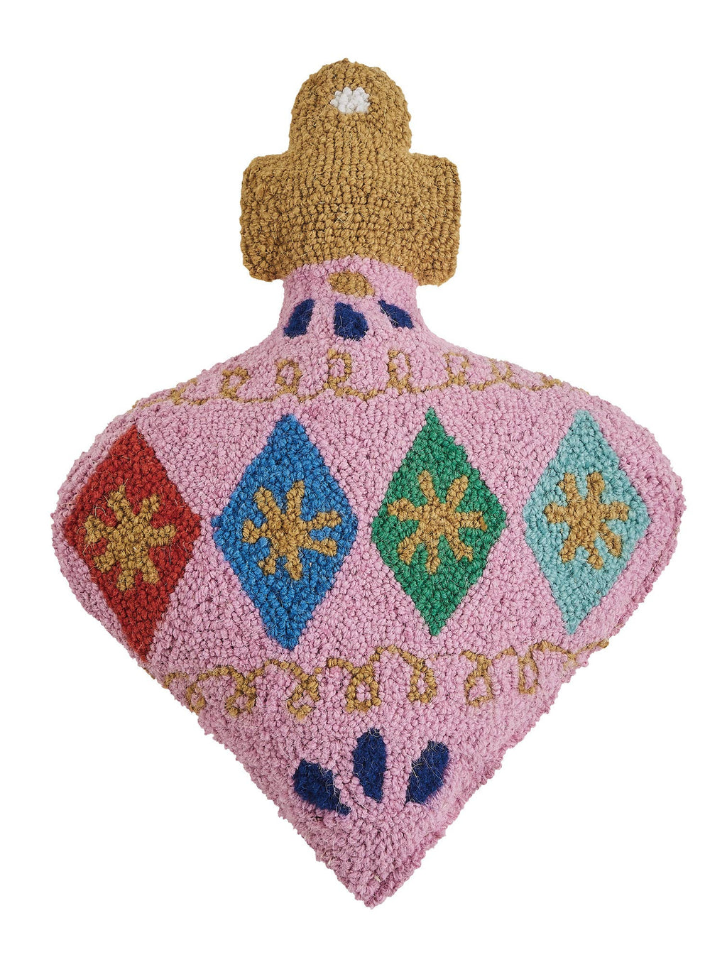 Rosa Ornament Shaped Hook Kissen