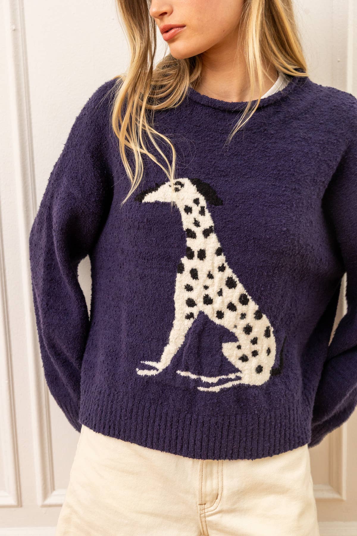 Tier Intarsia Cozy Knit Pullover