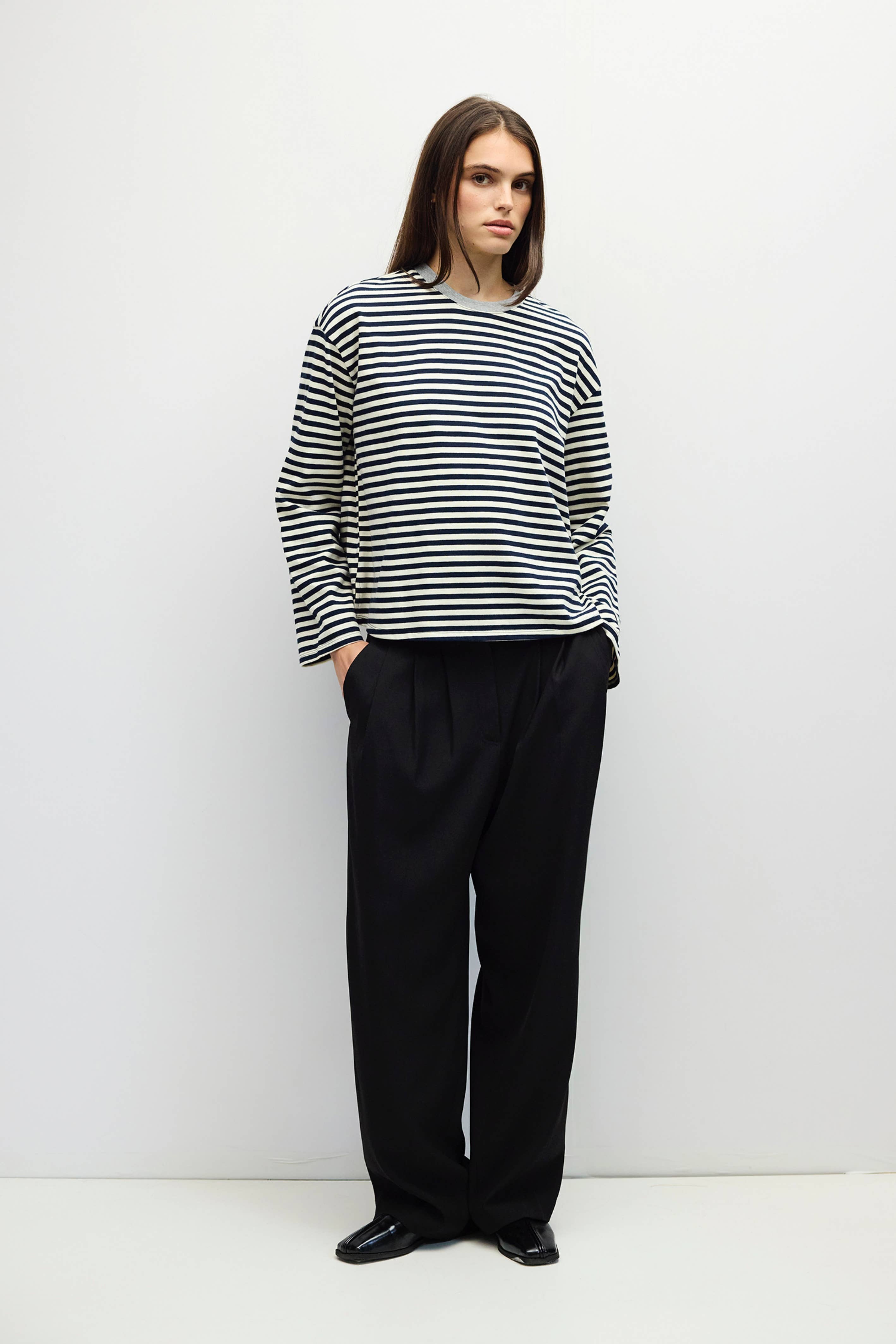 The Jessie Top | Striped Langarm T-Shirt von Mod Ref