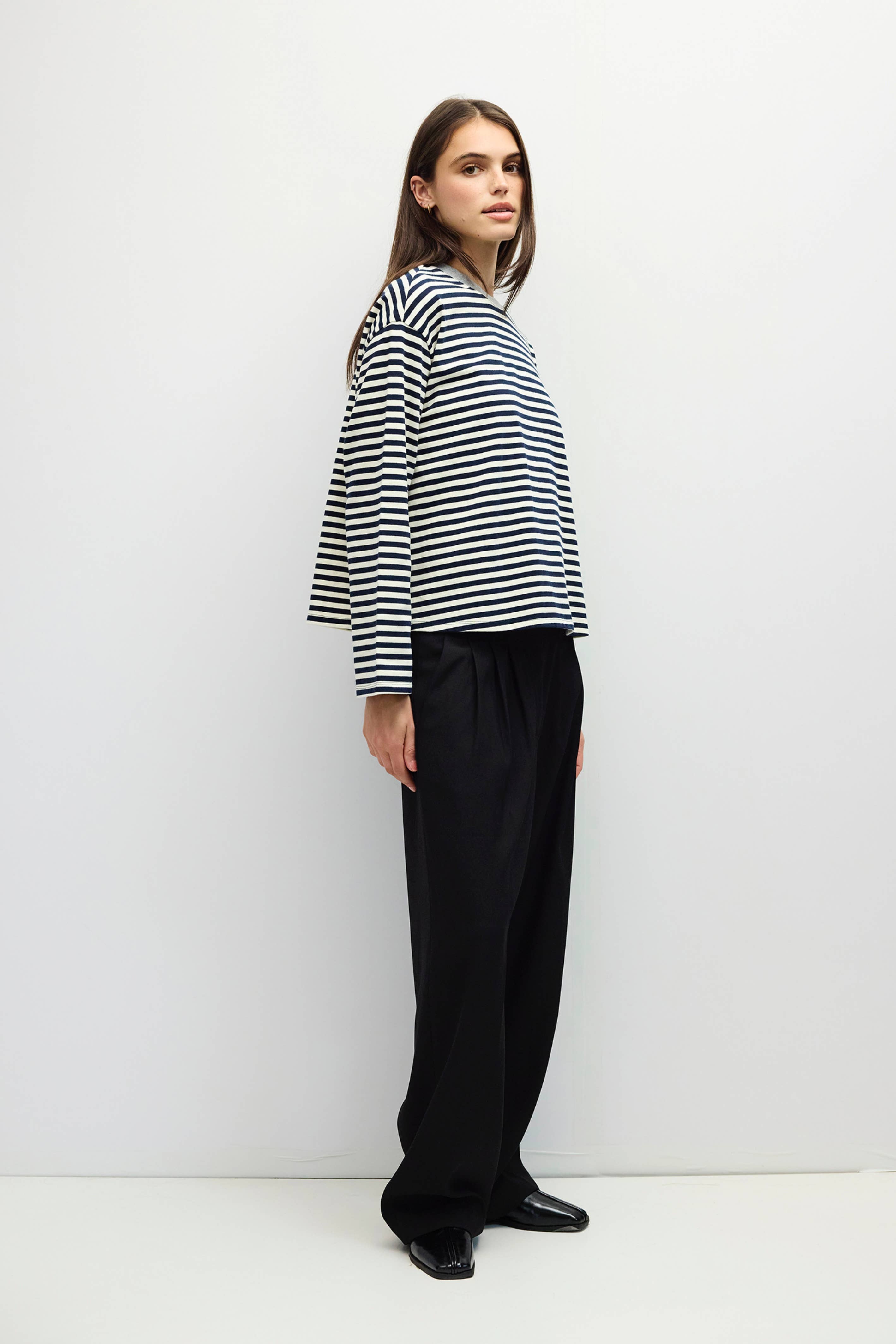 The Jessie Top | Striped Langarm T-Shirt von Mod Ref