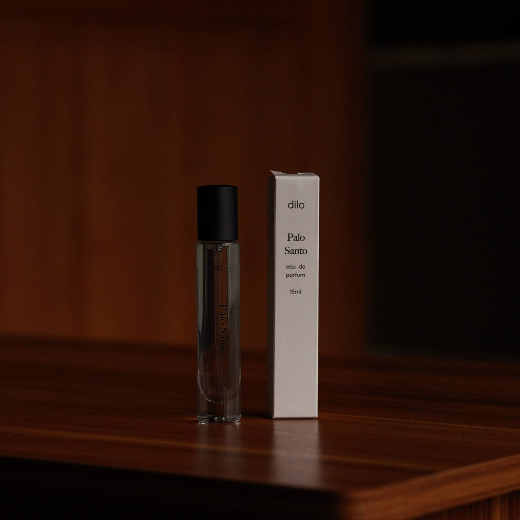 Palo Santo Unisex Eau de Parfum - 15ml Reisesprayer von dilo