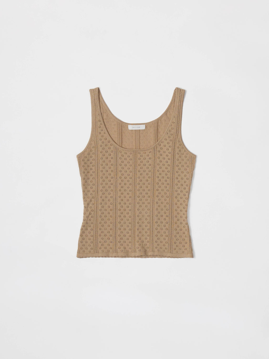 Knit Pointelle Tanktop von All Row