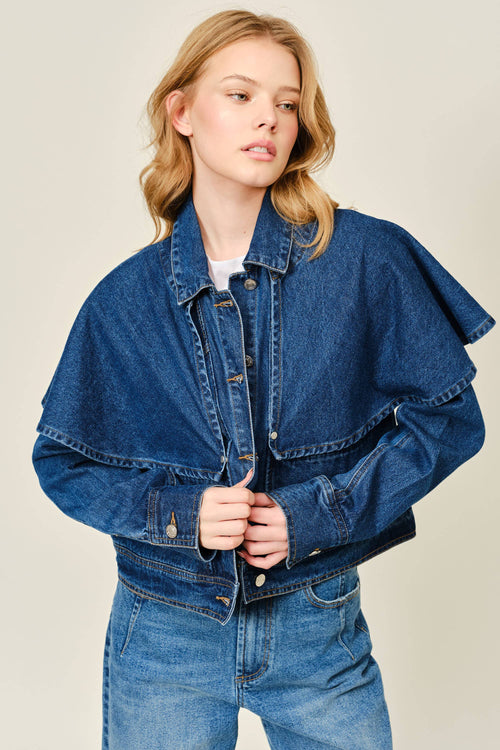 Cape Denim Jacke von Aaron & Amber