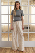 Eyelet bestickt Wide-Leg-Hose