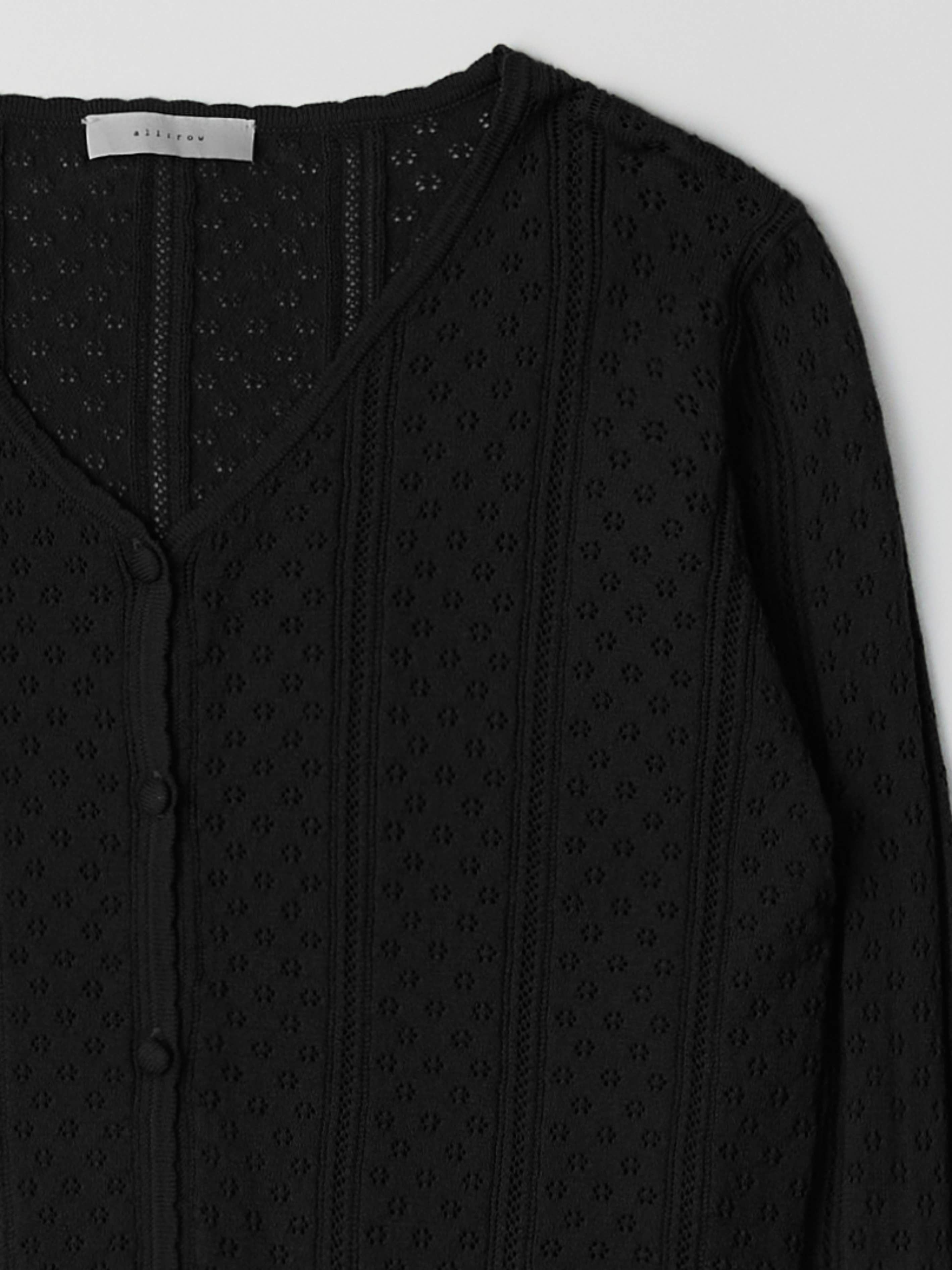 Knit Pointelle Cardigan Top von All Row